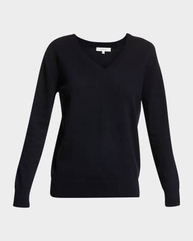 Vince Weekend V-Neck Cashmere Pullover Sweater