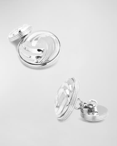 Cufflinks Inc. Modern Knot Sterling Silver Cuff Links