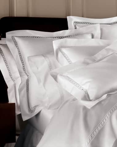 Sferra Millesimo King Lace Sateen Duvet Cover