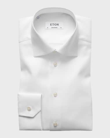 Eton Contemporary-Fit Cavalry Twill Dress Shirt