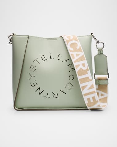 Stella McCartney Mini Logo Vegan Leather Bucket Crossbody Bag