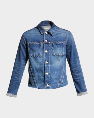 L'Agence Janelle Slim Raw-Edge Jacket