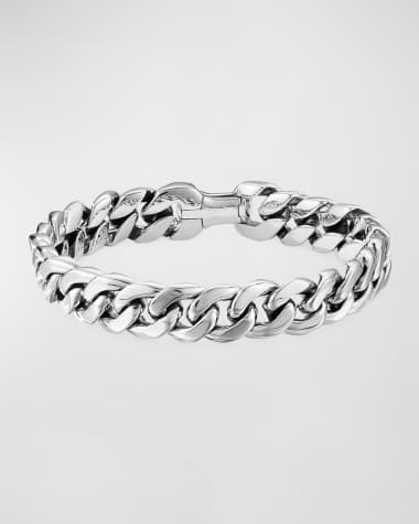 David Yurman Men's Curb Chain Bracelet in Silver, 11.5mm