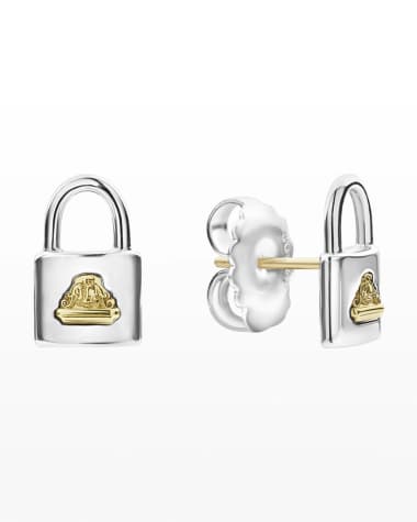 LAGOS Beloved Lock Stud Earrings