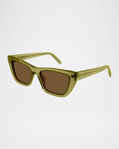 Saint Laurent Cat-Eye Acetate Sunglasses
