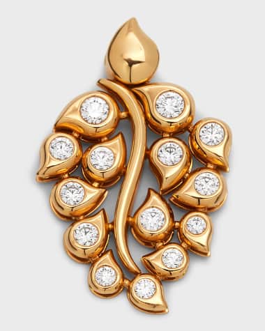 Tamara Comolli 18K Rose Gold Diamond Snowflake Pendant