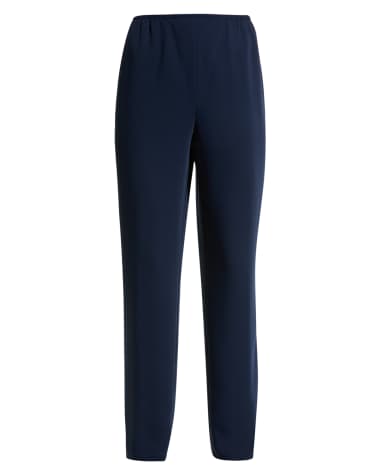 Caroline Rose Suzette Crepe Straight-Leg Pants