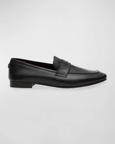 Bougeotte Flaneur Leather Flat Penny Loafers