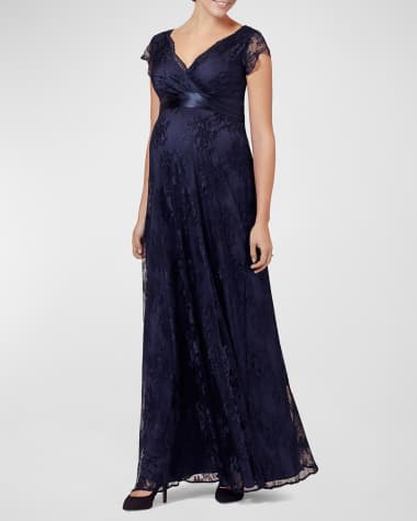 Amelia Maternity Lace Dress in Navy - Maternity Wedding Dresses, Evening  Wear and Party Clothes by Tiffany Rose