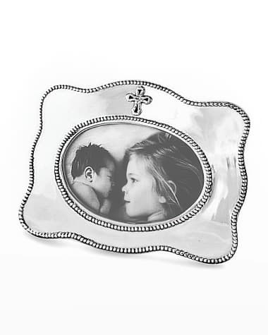Beatriz Ball Horizontal Baby Cross Frame, 4" x 6"