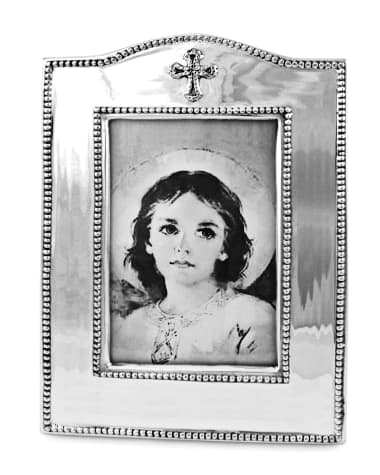 Beatriz Ball Vertical Baby Cross Frame, 4" x 6"