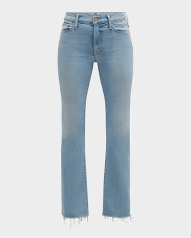 MOTHER The Weekender Fray Flare Jeans