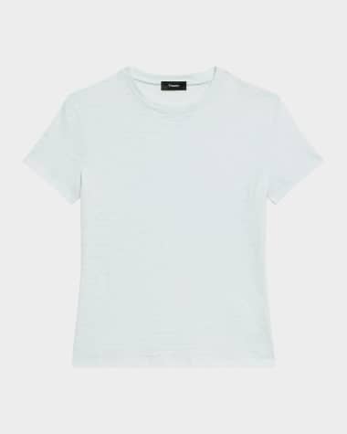 Theory Tiny Tee 2 Nebulous Organic Cotton Top