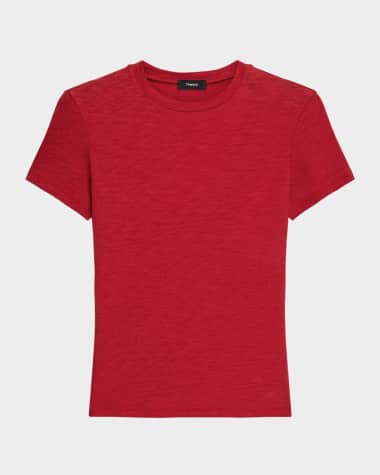 Theory Tiny Tee 2 Nebulous Organic Cotton Top
