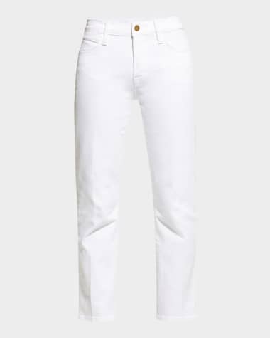 FRAME Le High Straight Cropped Jeans