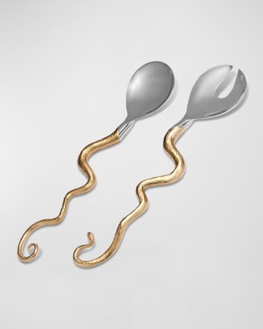 L'Objet Haas Twisted Horn 2-Piece Serving Set