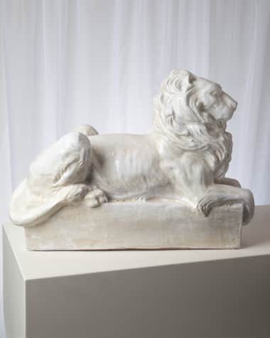 Global Views Lion Italian Ceramic Sculpture