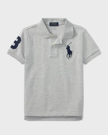 Ralph Lauren Childrenswear Boy's Big Pony Pique Knit Polo, Size 2-7