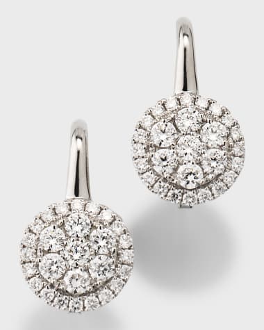 Frederic Sage Firenze 18k White Gold Small Diamond Earrings