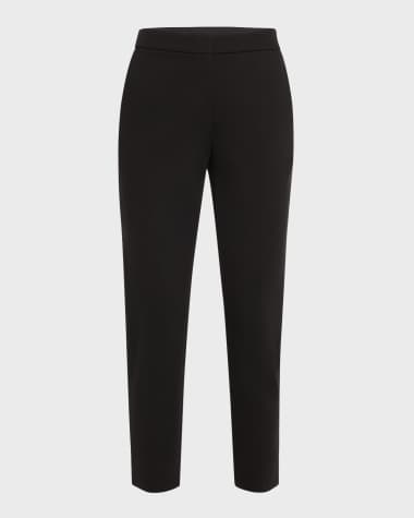 Max Mara Pegno Jersey Straight-Leg Ankle Pants