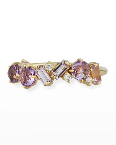 KALAN by Suzanne Kalan Bloom 14K Yellow Gold Amalfi Mix Ring, Size 4-8.5