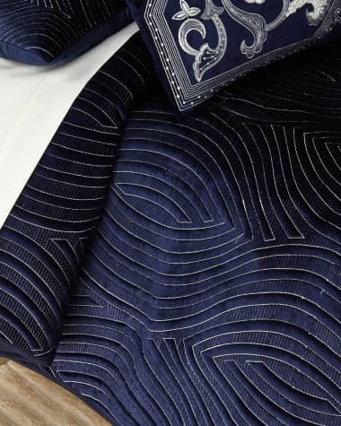 Callisto Home Estevo Velvet Quilt, Queen