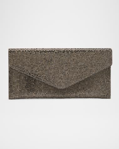 Judith Leiber Couture Envelope Beaded Clutch Bag