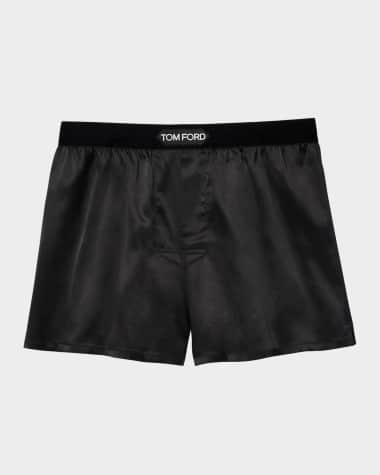 TOM FORD Men's Silk Jacquard Logo Boxers