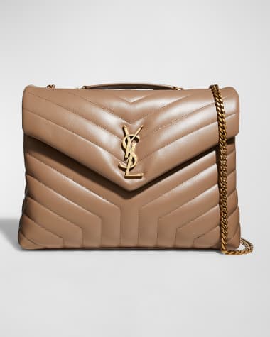 Saint Laurent Loulou Medium YSL Shoulder Bag in Quilted Leather