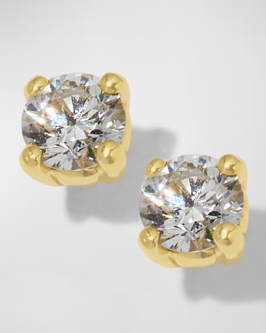 Roberto Coin 18k White Gold Diamond Stud Earrings