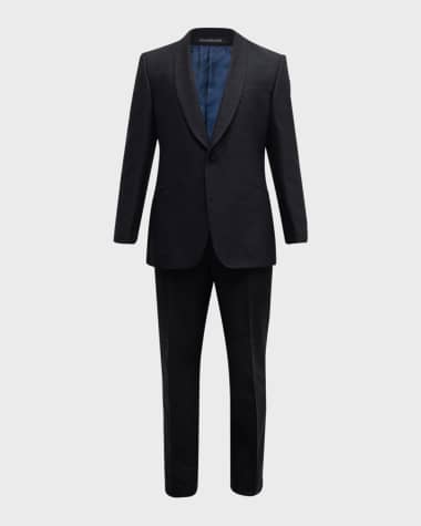 Richard James Men's Shawl-Collar Shantung Silk Tuxedo