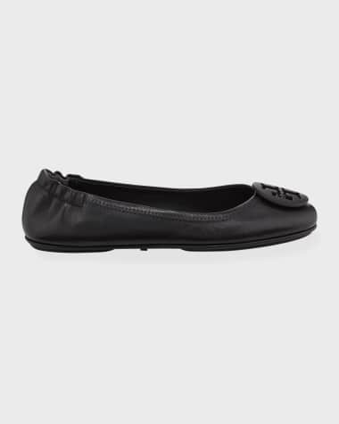 Tory Burch Minnie Travel Leather Ballet Flats