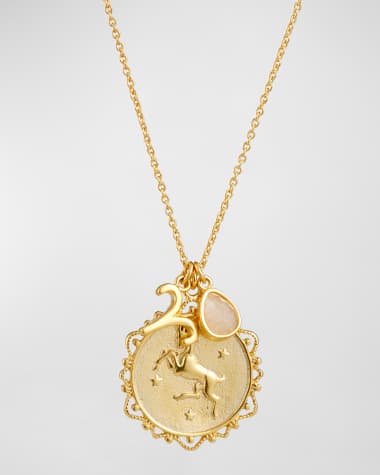 Tai Zodiac Charm Necklace w/ Moonstone