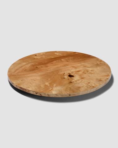LADORADA Burl Veneer Lazy Susan