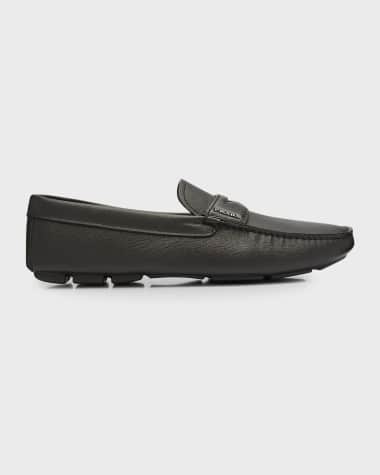 Prada Men's Saffiano Leather Penny Drivers