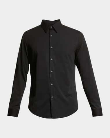 Black Men's Designer Dress Shirts