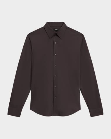 Theory Men's Sylvain Shirt in Structure Knit