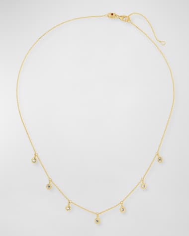 Roberto Coin 18k 7-Station Diamond Dangle Necklace