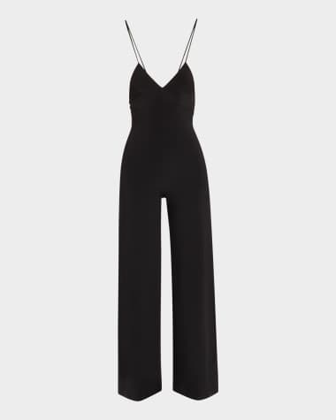 Norma Kamali Low-Back Slip Jumpsuit