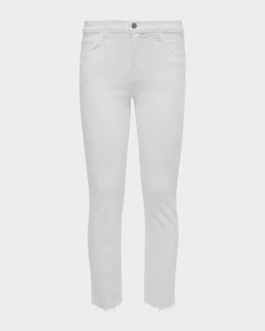 L'Agence Sada Slim Straight-Leg Cropped Jeans