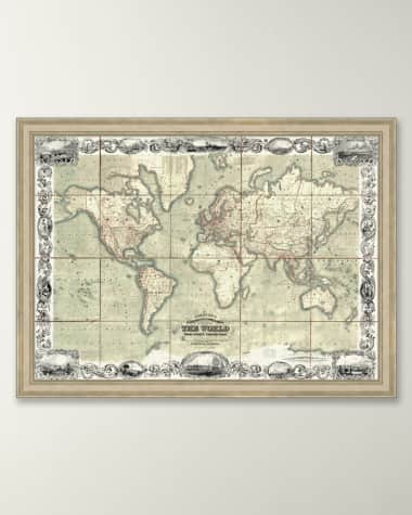 Wendover Art Group Illustrated Map of the World
