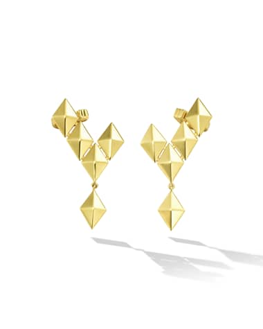 CADAR 18k Yellow Gold Small Python Earring Climbers