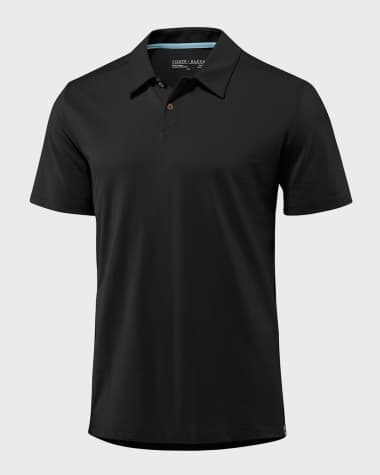 Fisher + Baker Men's Kent Asymmetric-Button Polo Shirt