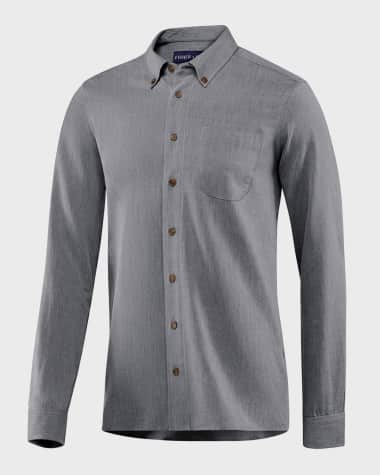 Fisher + Baker Men's Camden Wool-Blend Sport Shirt
