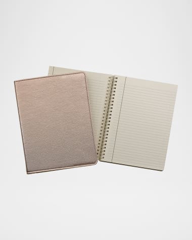 Graphic Image 9" Wire-O Leather Notebook