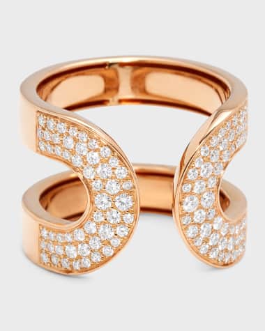 Mattioli 18K Rose Gold Diamond Aruba Ring - Size 6.5