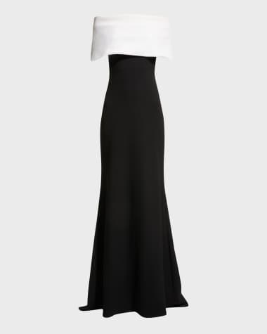 Black and white evening deals wear