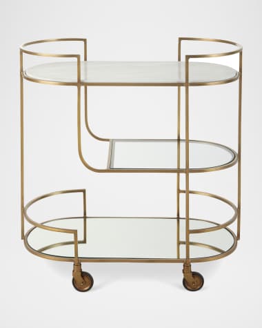 Arteriors Trainor Bar Cart