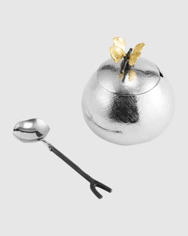 Michael Aram Butterfly Ginkgo Pot with Spoon