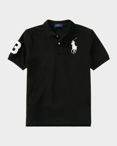 Ralph Lauren Childrenswear Boy's Big Pony Mesh Knit Polo, Size S-XL
